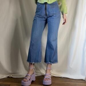 Cider High-Waisted 70s-Style Wide-Leg Jeans